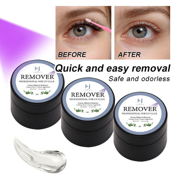 15g Eyelash Glue Lash Extensions UV Glue Remover Cream Professional Makeup Tools Lash Glue Remover Cream UV Eyelash Extension
