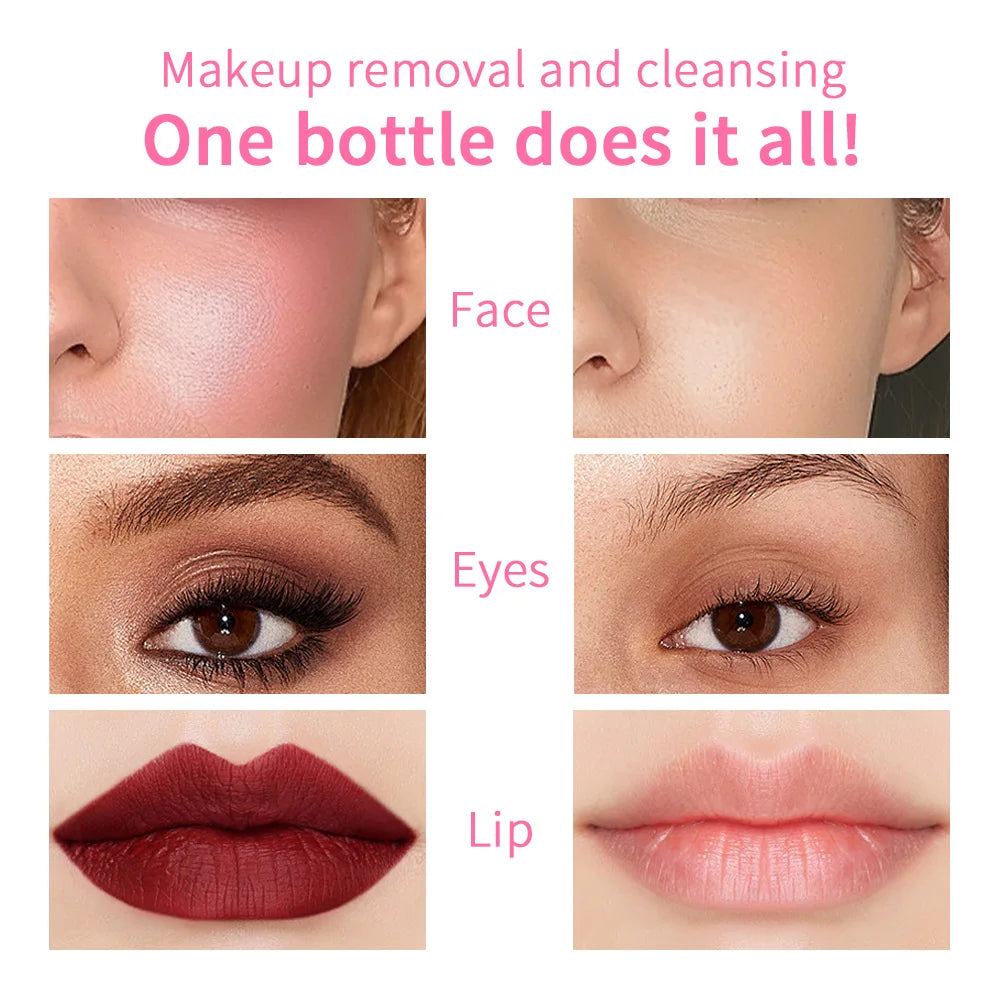 Micellar Cleansing Water-Gentle Makeup Remover for Face & Eyes-Effectively Removes Waterproof Mascara & Long-Lasting Lipstick