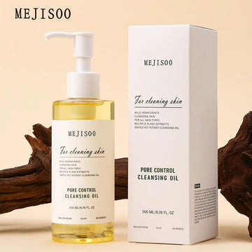 Gentle Cleansing Oil 200ml – Jojoba-Based Makeup Remover that Melts Makeup Fast, Rinses Easily & Is Non-Irritating for All Skin