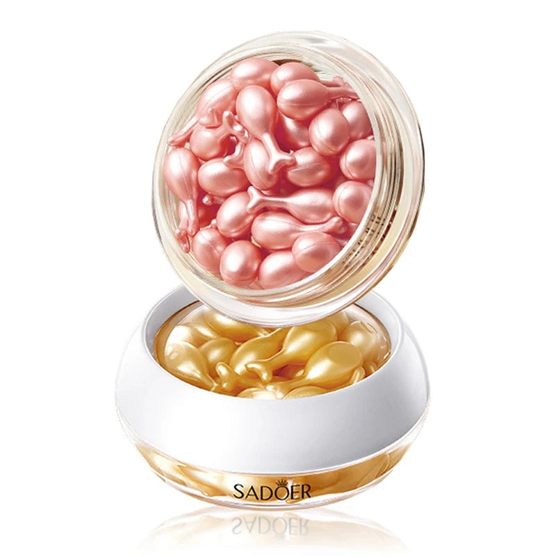 30pcs SADOER Rose Sanil Face Serum Anti Wrinkle Moisturizing Brightening Firming Facial Essence Beauty Face Skin Care Products